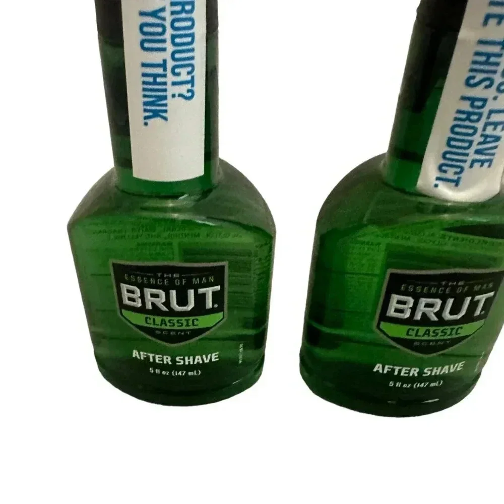 Brut Classic After Shave 5 Fluid Ounces Scented Classic Two Bottles Sealed New